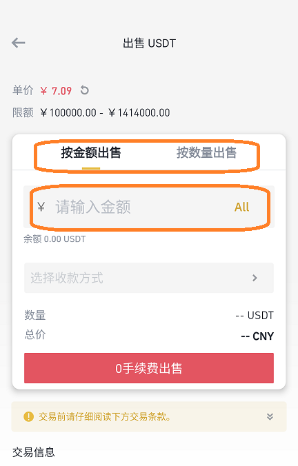 Input Sell Information