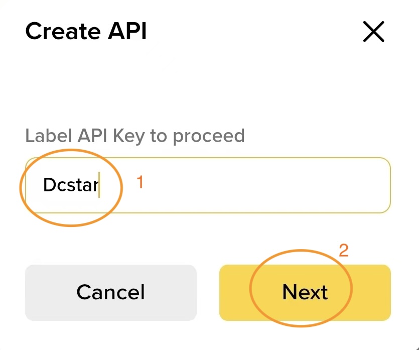 API Key Label